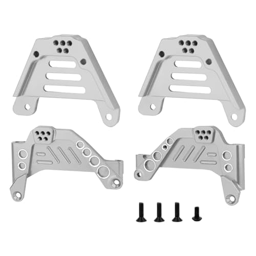 RC Ersatzteile Für Axial Für Scx10 III Upgrade Teile Rc Crawler Zubehör Metall Vorne Hinten Suspension Halterung Stoßdämpfer Halter Dämpfer Halterungen(Silver) von GTFRUQAS