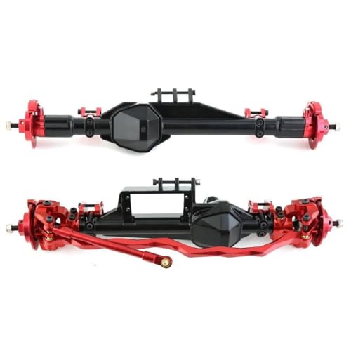 RC Ersatzteile Für Axial RBX10 Für Ryft 1/10 Metall Vorder- Und Hinterachse RC Crawler Auto Upgrade Teile Geändert Zubehör Ersatz DIY Teile(Red,1 Set (2pcs)) von GTFRUQAS