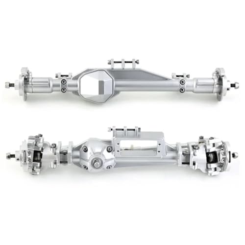 RC Ersatzteile Für Axial RBX10 Für Ryft 1/10 Metall Vorder- Und Hinterachse RC Crawler Auto Upgrade Teile Geändert Zubehör Ersatz DIY Teile(Silver,1 Set (2pcs)) von GTFRUQAS