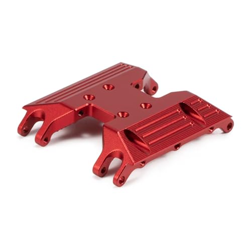 RC Ersatzteile Für Capra Für Axial Für UTB18 1/18 RC Crawler Für Chassis Getriebe Montieren Upgrade Teile Bearbeitete Aluminium Skid Platte Getriebe Schiebe Platte(Red) von GTFRUQAS