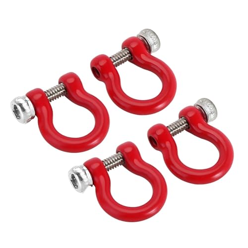 GTFRUQAS RC Ersatzteile Für FCX18 LC80 Für TRX4M Für Defender D-Ringe Abschlepphaken Mit M1.4-Schrauben Upgrade RC-Autozubehör Modifikation RC-Autoteile von GTFRUQAS