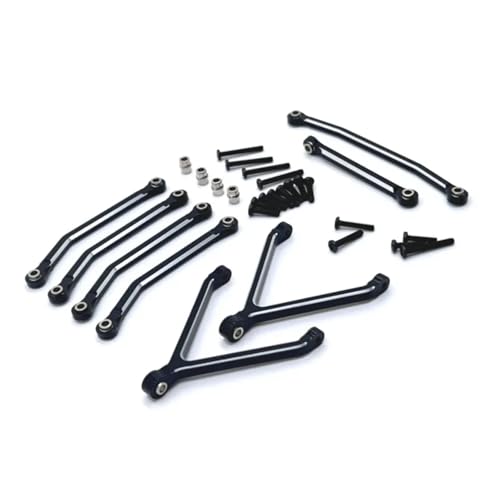 GTFRUQAS RC Ersatzteile Für FMS 1/24 Für Xiaoqi Für FCX24 RC Auto Metall Upgrade Für Chassis Hebel Lenkhebel Ersatzteile Modifiziertes Zubehör(Black) von GTFRUQAS