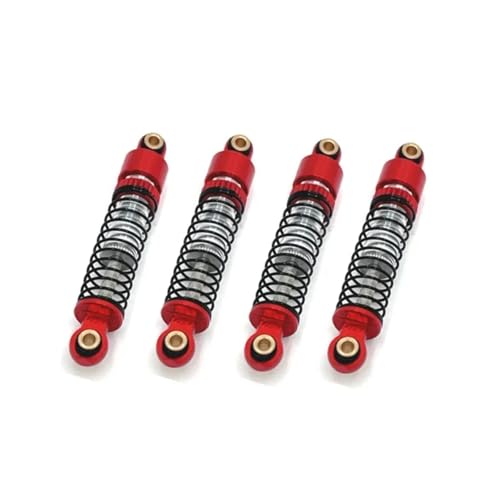GTFRUQAS RC Ersatzteile Für FMS Für FCX24 1/24 Metall Öl Stoßdämpfer Dämpfer RC Crawler Auto Upgrade Teile Ersatz Modifiziertes Zubehör Ersatz DIY Teile(Red) von GTFRUQAS