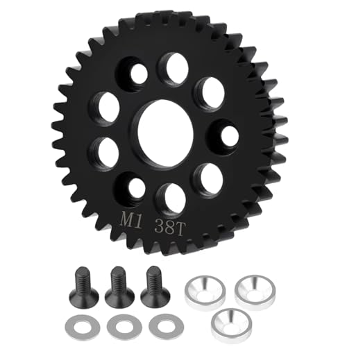 GTFRUQAS RC Ersatzteile Für HPI Für E-Revo2.0 Für Arrma Metall M1 Spur Hauptgetriebe RC Auto Für Monster Truck RC Upgrade Teile Zubehör(38T) von GTFRUQAS