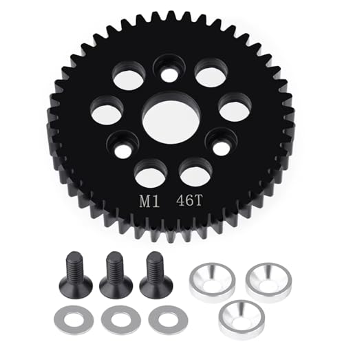 GTFRUQAS RC Ersatzteile Für HPI Für E-Revo2.0 Für Arrma Metall M1 Spur Hauptgetriebe RC Auto Für Monster Truck RC Upgrade Teile Zubehör(46T) von GTFRUQAS