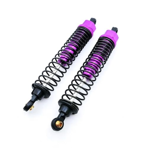 GTFRUQAS RC Ersatzteile Für HSP 1:10 94108 94111 94188 108004 188004 Off Road Truck RC Auto 108mm Einstellbare Aluminium Öl Stoßdämpfer Gefüllt Upgrade Teile Ersatz(Purple) von GTFRUQAS