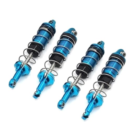 GTFRUQAS RC Ersatzteile Für JJRC Q130A Q130B Q141 Q117 Für SCY 16101 16102 16103 16104 16106 16201 1/16 Metall Stoßdämpfer Lenkung Montage RC Auto Upgrade Teile Zubehör(Blue,Shock Absorber) von GTFRUQAS
