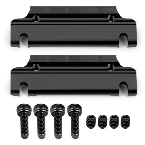 GTFRUQAS RC Ersatzteile Für Kraton 1/8 RC Auto Monster Truck Upgrade Teile 1Set Aluminium Legierung Anti-Kipp Feste Moun Upgrade Teile Modifiziertes Zubehör(Black) von GTFRUQAS