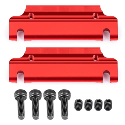 GTFRUQAS RC Ersatzteile Für Kraton 1/8 RC Auto Monster Truck Upgrade Teile 1Set Aluminium Legierung Anti-Kipp Feste Moun Upgrade Teile Modifiziertes Zubehör(Red) von GTFRUQAS