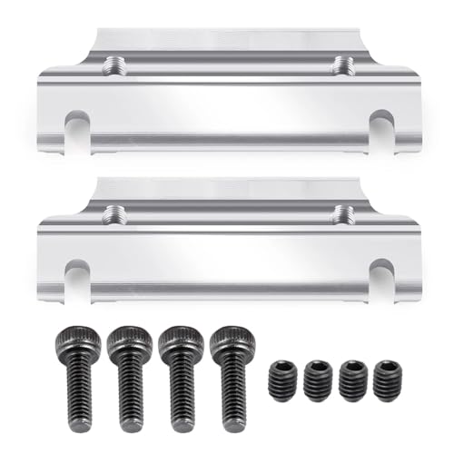 GTFRUQAS RC Ersatzteile Für Kraton 1/8 RC Auto Monster Truck Upgrade Teile 1Set Aluminium Legierung Anti-Kipp Feste Moun Upgrade Teile Modifiziertes Zubehör(Silver) von GTFRUQAS