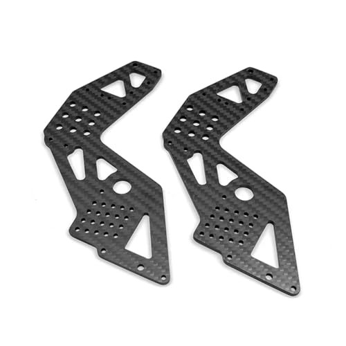 GTFRUQAS RC Ersatzteile Für Losi Für LMT 4WD Für Monster Truck 1/8 Starrachse RC Auto Upgrade Teile Zubehör Carbon Fiber Vorne Hinten Für Universal Schutz Platte von GTFRUQAS