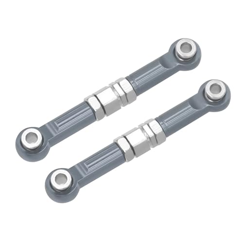 RC Ersatzteile Für MJX 1/16 16207 16208 16209 16210 1/14 14209 14210 Metall Front Steering Rod Lenkgelenke Spurstange Dekoration Änderung RC Auto Upgrade Teile(Gray) von GTFRUQAS