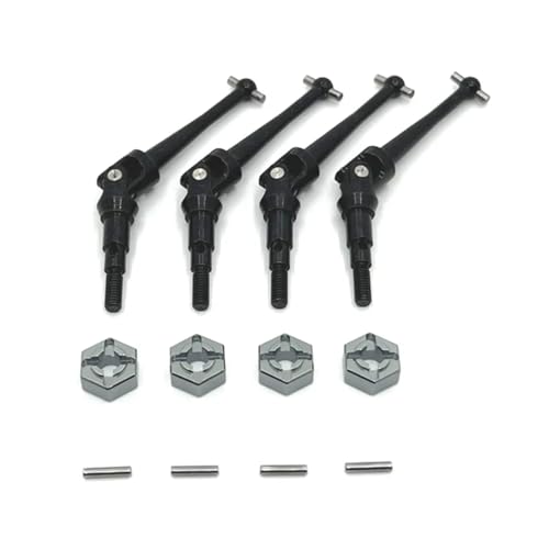 GTFRUQAS RC Ersatzteile Für MJX Für Hyper GO H16 16207 16208 16209 16210 M162 M163 1/16 RC -Autometallantriebswelle Und Rad -Hex -Adapter -Upgrade -Zubehör RC(Grey) von GTFRUQAS