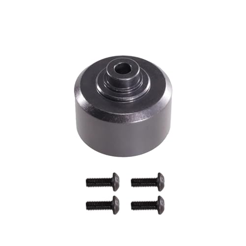 RC Ersatzteile Für MJX Für Hyper Go 1/10 10208 Metall Differential Box Shell Getriebe Gehäuse Fernbedienung Auto Getriebe Upgrade Teile Und Zubehör(Titanium) von GTFRUQAS