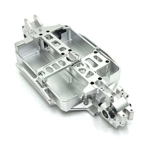 RC Ersatzteile Für MJX Für Hyper Go 16207 16208 16209 16210 H16 M162 1/16 Metall Körper Für Chassis RC Auto Upgrade Teile Geändert Zubehör(Silver) von GTFRUQAS