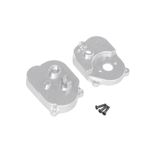 RC Ersatzteile Für MN 1/12 Für MN82 LC79 Für MN78 Für MN168 MN99sV2 RC Auto Metall Medium Welle Box Getriebe Abdeckung Upgrade Getriebe Rahmen Zubehör(Silver) von GTFRUQAS