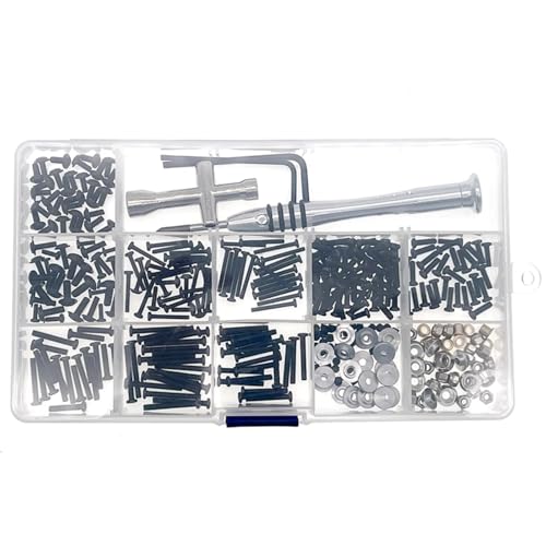 GTFRUQAS RC Ersatzteile Für MN D90 D91 Für MN99S Für WPL C14 C24 B24 B36 RC Auto Schrauben Teile Kit M2 M 2,5 M3 Schraube Verschluss Kreuz Hülse Inbusschlüssel Dichtung Kit von GTFRUQAS