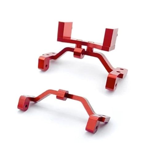 RC Ersatzteile Für MN D90 D91 Für MN99S MN96 MN99 MN45 MN40 Metall Zugstangenhalterung Sitz Und Servo Halterung RC Auto Upgrade Teile Refit Auto Zubehör(Red) von GTFRUQAS
