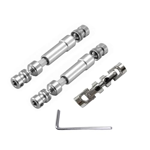 GTFRUQAS RC Ersatzteile Für MN128 Für MN86 Für MN86S Für MN86K Für MN86KS Für MNG500 1/12 3 Stücke Metall Antriebswelle CVD Antriebswelle RC Auto Upgrade Teile Zubehör(Silver) von GTFRUQAS