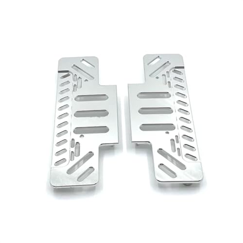 GTFRUQAS RC Ersatzteile Für MN128 MN86 MN86S MN86K MN86KS 1/12 RC Metall Für Rock Sliders Seite Pedal RC Crawler Auto Upgrade Teile Geändert Zubehör(Silver) von GTFRUQAS
