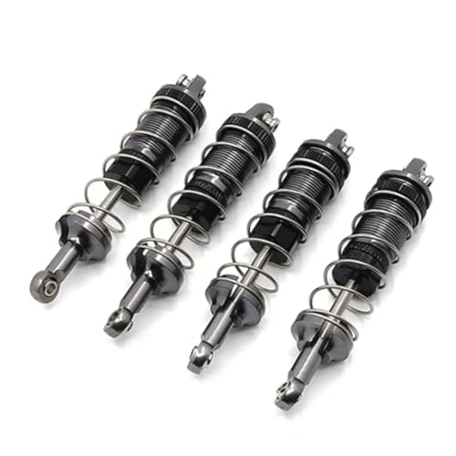 GTFRUQAS RC Ersatzteile Für MN128 MN86 MN86S MN86K MN86KS Für MN G500 1/12 4 Stücke Metall Öl Stoßdämpfer Dämpfer RC Auto Upgrade DIY Teile Zubehör(Grey) von GTFRUQAS