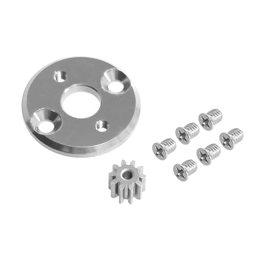 GTFRUQAS RC Ersatzteile Für MN78 Für MN82 Für Cherokee Für LC79 1/12 RC Auto Upgrade Und Modifikation Teile Zubehör 370 Motor Metallteile Motor Zähne Motor Für Sitz(Silver) von GTFRUQAS
