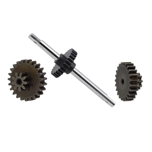 GTFRUQAS RC Ersatzteile Für MN78 MN82 1/12 Metallgetriebe Getriebesatz Motorritzel 370 Motorhalterung Montageänderung RC Auto Upgrade Teile(Gear Set) von GTFRUQAS