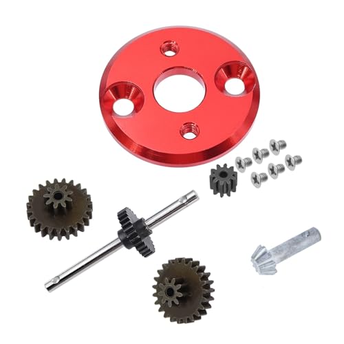 GTFRUQAS RC Ersatzteile Für MN78 MN82 1/12 Metallgetriebe Getriebesatz Motorritzel 370 Motorhalterung Montageänderung RC Auto Upgrade Teile(Set 1) von GTFRUQAS