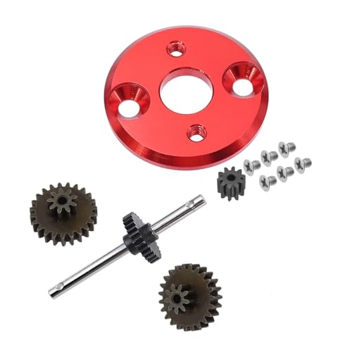 GTFRUQAS RC Ersatzteile Für MN78 MN82 1/12 Metallgetriebe Getriebesatz Motorritzel 370 Motorhalterung Montageänderung RC Auto Upgrade Teile(Set 2) von GTFRUQAS