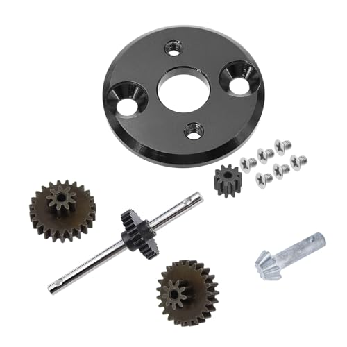 RC Ersatzteile Für MN78 MN82 1/12 Metallgetriebe Getriebesatz Motorritzel 370 Motorhalterung Montageänderung RC Auto Upgrade Teile(Set 3) von GTFRUQAS