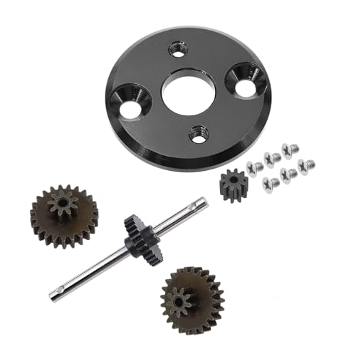 GTFRUQAS RC Ersatzteile Für MN78 MN82 1/12 Metallgetriebe Getriebesatz Motorritzel 370 Motorhalterung Montageänderung RC Auto Upgrade Teile(Set 4) von GTFRUQAS