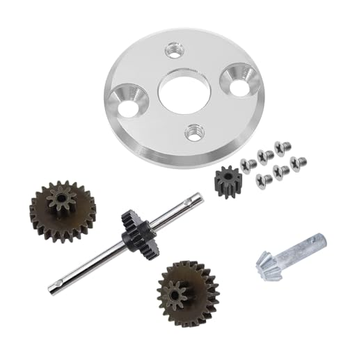 GTFRUQAS RC Ersatzteile Für MN78 MN82 1/12 Metallgetriebe Getriebesatz Motorritzel 370 Motorhalterung Montageänderung RC Auto Upgrade Teile(Set 5) von GTFRUQAS