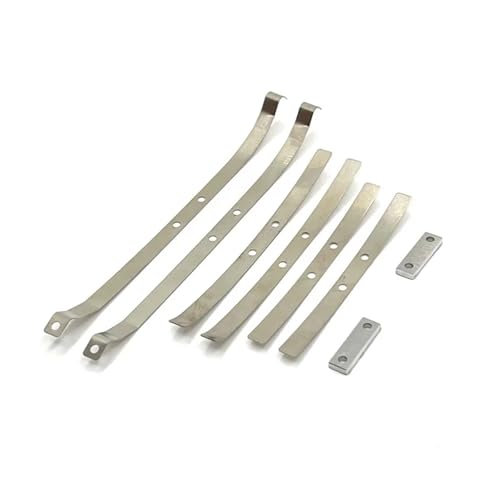 RC Ersatzteile Für MN82 LC79 Stahl Hinterachse Stoßdämpfer Blattfedern Montieren Dekoration 1/12 RC Auto Upgrade Teile Ersatz Auto Zubehör(Leaf Springs) von GTFRUQAS