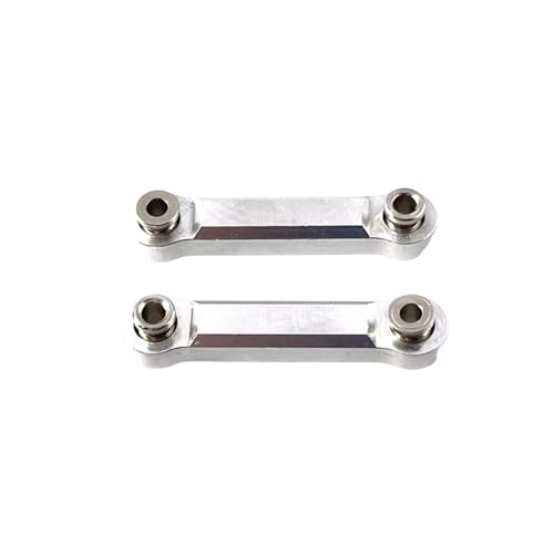 GTFRUQAS RC Ersatzteile Für Mjx Für Hyper Go 14301 14302 1/14 Fernbedienung Auto Modifizierte Zubehörteile Verbesserte Metall Lenkstange Ersatzteile(Silver) von GTFRUQAS