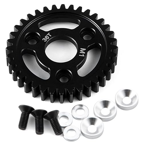 RC Ersatzteile Für Revo 2.5/3.3 Für Slayer Pro 1/8 RC Auto Für Monster Truck Upgrade Teile Stahl M1 Stirnrad 36T/38T/40T Ersatz RC Auto Zubehör(36T) von GTFRUQAS