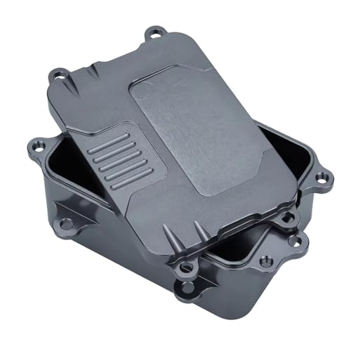 RC Ersatzteile Für SCX10 Für Axial 1/10 Metallrahmen Chassis Kit Metall Ausrüstung Box Radio Empfänger Box Teile RC Kettenauto Upgrade Modifikation RC Zubehör(Gray) von GTFRUQAS
