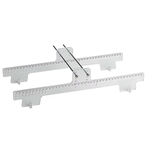 RC Ersatzteile Für SCX10 Für Capra Für TRX4 1/10 1/8 RC Auto Crawler Zubehör Acryl Lineal Einstellbare Radstand Messwerkzeug Reparatur Station Display Stand von GTFRUQAS
