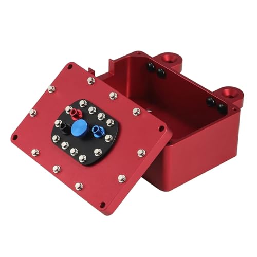 GTFRUQAS RC Ersatzteile Für SCX10 Für Capra Für TRX4 Für TRX6 RR10 VS4-10 Phoenix TF2 D90 CC01 1/10 RC Crawler Rigs Aluminium Empfänger Box 60 * 40 * 26mm Skala Für Tank(Red) von GTFRUQAS