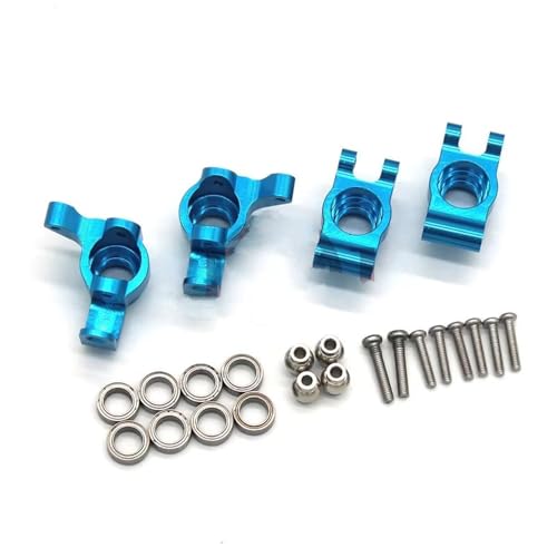 GTFRUQAS RC Ersatzteile Für SCY 16101 16102 16103 16104 16106 16201 Für JJRC C8805 Q130 1/16 RC Metall Upgrade Teile Lenksitz Und Hinterradsitz RC Autozubehör(Blue) von GTFRUQAS