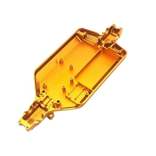 GTFRUQAS RC Ersatzteile Für SCY 16101 16102 16103 16201 16104 16106 Für JJRC C8805 Q130A Q130B Q141 1/16 Metall Körper Chassis Modifikation RC Auto Upgrade Teile(Yellow) von GTFRUQAS
