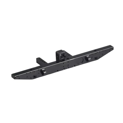 RC Ersatzteile Für TRX-4 Für Defender 1/10 RC Crawler Bull Bar Vorne Hinten Stoßstange Mit Winde Zughaken Montieren RC Upgrade Zubehör(Rear Bumper) von GTFRUQAS
