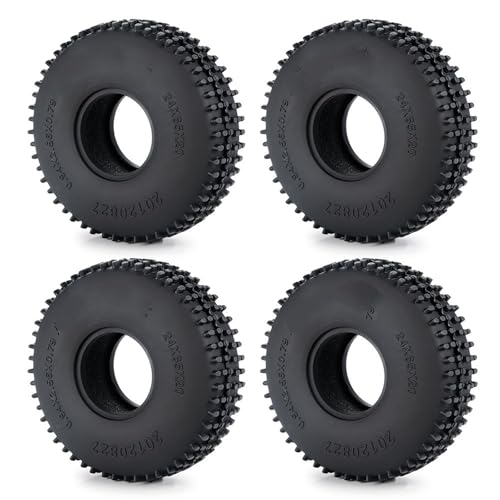 RC Ersatzteile Für TRX-4M 1/18 Für Axial Für SCX24 Für AXI90081 1/24 RC Crawler Auto Upgrade Teile 1,0 Zoll Weiche Gummi Rad Reifen 50/54/58/62/64/65mm Auto Zubehör(N 65mm) von GTFRUQAS