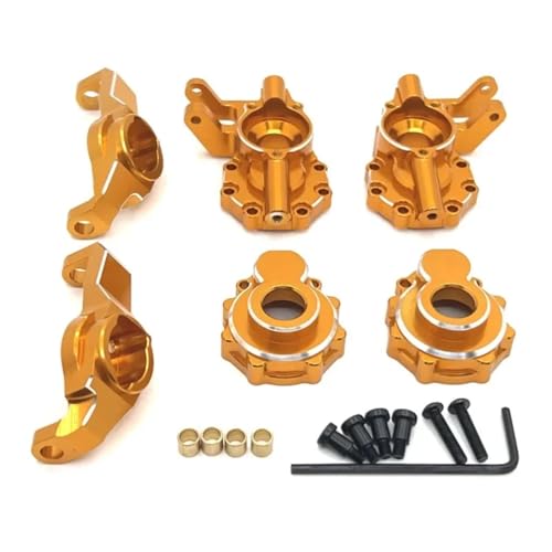 RC Ersatzteile Für TRXS 1/10 Für TRX4 Für TRX6 Für HB 1/10 R1001 R1002 R1003 RC Crawler Auto Vorderachse Lenkung Cup C Für Sitz Upgrade Teile(Yellow) von GTFRUQAS