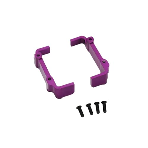 RC Ersatzteile Für WLtoys 144010 144001 144002 124016 124017 124018 124019 Metall Upgrade Retrofit Batterie Halter RC Auto Teile(Purple) von GTFRUQAS