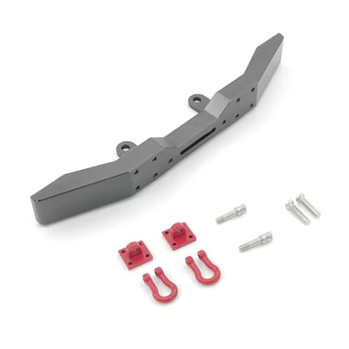 GTFRUQAS RC Ersatzteile Für WPL B14 B24 B16 B36 Q60 Q61 Q62 1/16 Fernbedienung Auto Metall Front Stoßstange Mit Tow Haken Upgrade Teile Reparatur Zubehör(Gray) von GTFRUQAS
