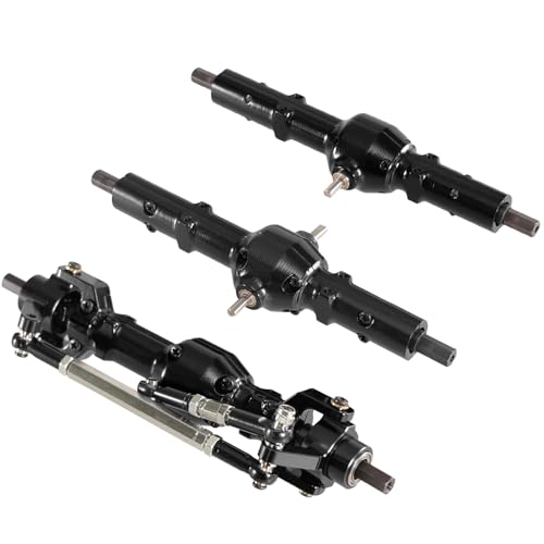 GTFRUQAS RC Ersatzteile Für WPL B16 B36 Für Fayee Für Jjrc 1/16 Sechs Rad Stick RC Auto Metall Vorne Mitte Und Hinterachse Baugruppen Geändert Zubehör(Black) von GTFRUQAS