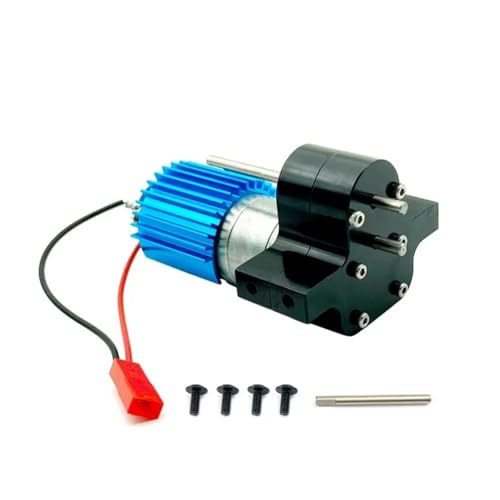 GTFRUQAS RC Ersatzteile Für WPL C14 C24 B24 B36 Für MN D90 D99 Für MN99S RC Auto Metall 370 Motor Getriebe Getriebe Box Upgrades Teile Zubehör(Black) von GTFRUQAS