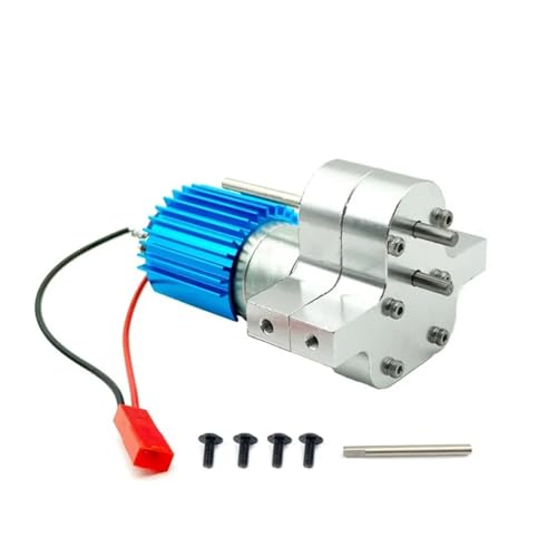 GTFRUQAS RC Ersatzteile Für WPL C14 C24 B24 B36 Für MN D90 D99 Für MN99S RC Auto Metall 370 Motor Getriebe Getriebe Box Upgrades Teile Zubehör(Silver) von GTFRUQAS