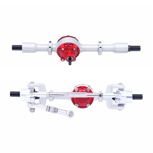 GTFRUQAS RC Ersatzteile Für WPL C14 C24 C34 C44 B14 B24 1/16 RC -Metallmetall -Vorder- Und Hinterachse -Aktualisierung Teile Zubehör Ersatz -DIY -Teile(Silver A) von GTFRUQAS