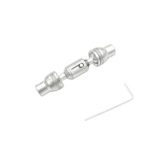 GTFRUQAS RC Ersatzteile Für WPL Für 6WD Für B16 1/16 RC Truck Car Teile Zubehör Ersetzen Upgrade Ersatzteil Metallantrieb Hinterachswellensatz(Silver,A) von GTFRUQAS